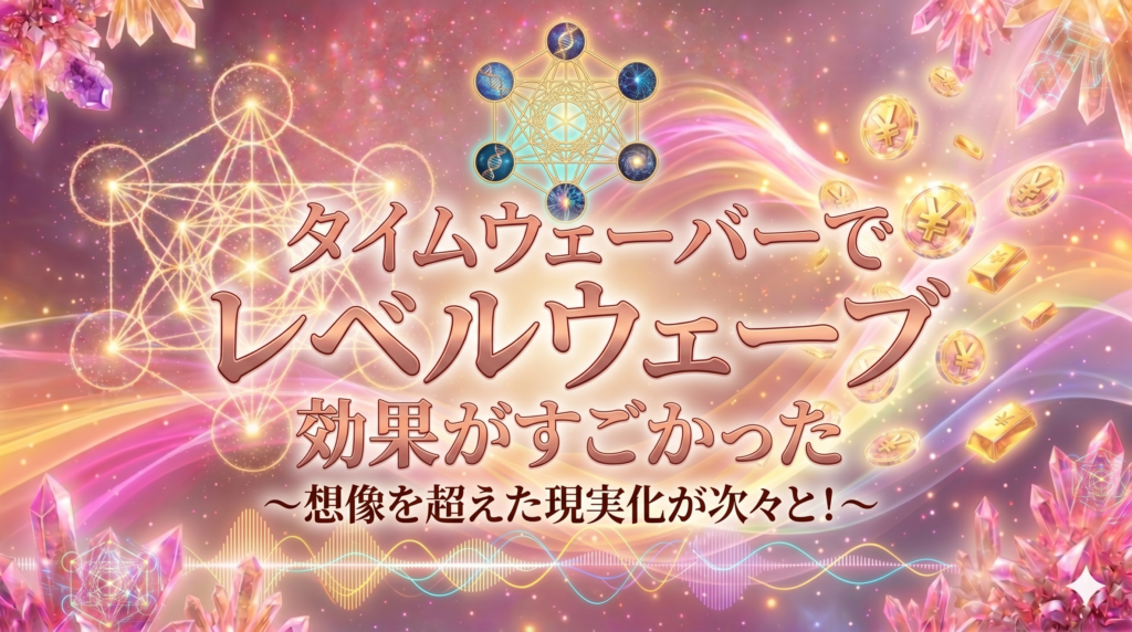 タイムウェーバー　レベルウェーブ　効果