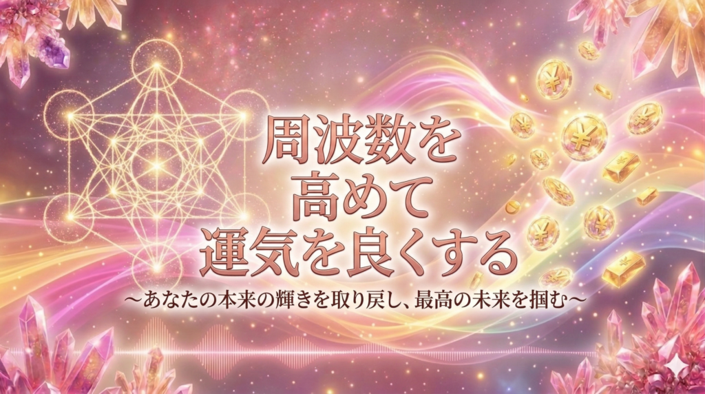 周波数を上げると運気が良くなり開運する