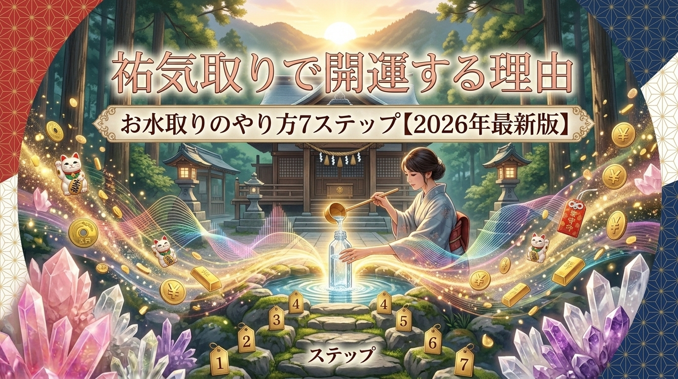 祐気取りで開運する理由|お水取りのやり方7ステップ【2026年最新版】の記事